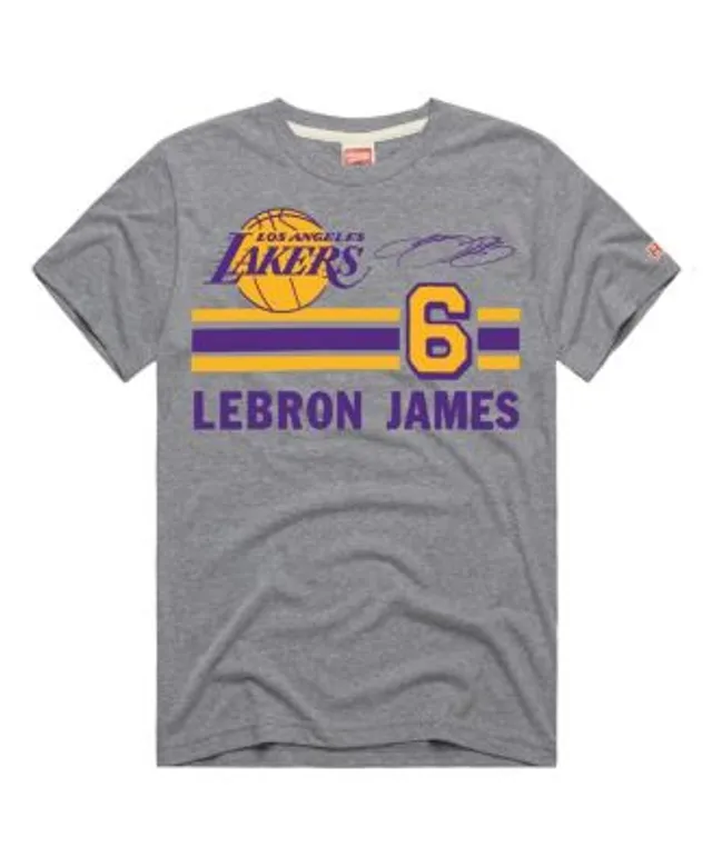 Nike Basketball NBA LA Lakers unisex Lebron James essential graphic t-shirt  in white and purple