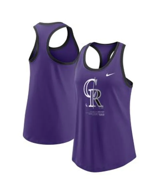 Colorado Rockies MLB Womens Burn Out Sleeveless Top