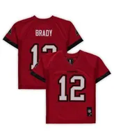 Outerstuff Preschool Boys and Girls Tom Brady Red Tampa Bay Buccaneers  Replica Player Jersey