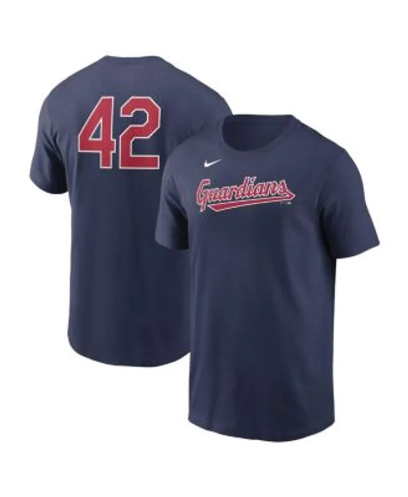 Nike Men's Navy Cleveland Guardians Jackie Robinson Day Team 42 T-shirt
