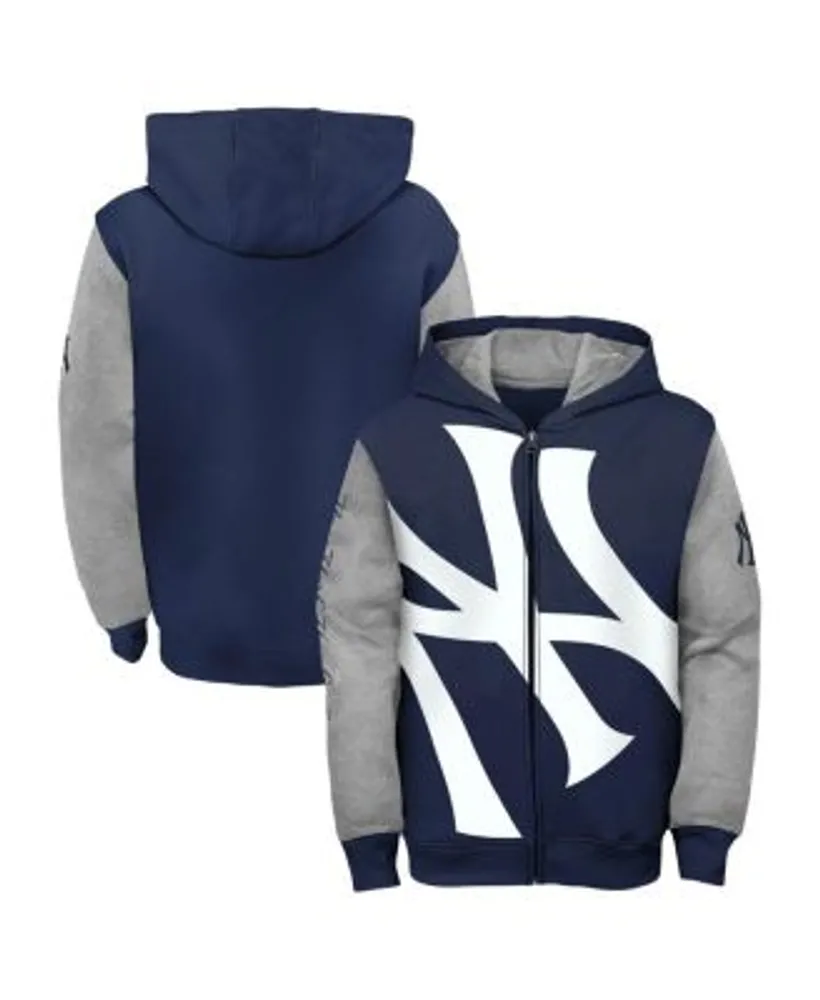 Youth Boys and Girls Navy New York Yankees Poster Board Full-Zip Hoodie