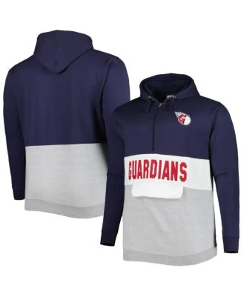 Profile Men's Navy and White Cleveland Guardians Big Tall Fleece