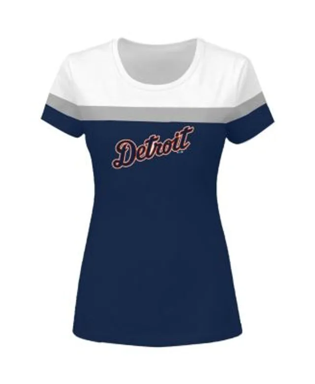 Profile Women's White/Navy Milwaukee Brewers Plus Size Colorblock T-Shirt