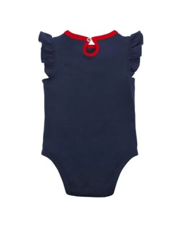 Infant St. Louis Cardinals Red/Navy/Pink Baseball Baby 3-Pack Bodysuit Set