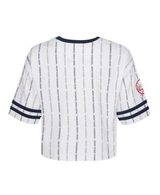 New Era Women's Los Angeles Dodgers Pinstripe V-Neck T-Shirt - Macy's