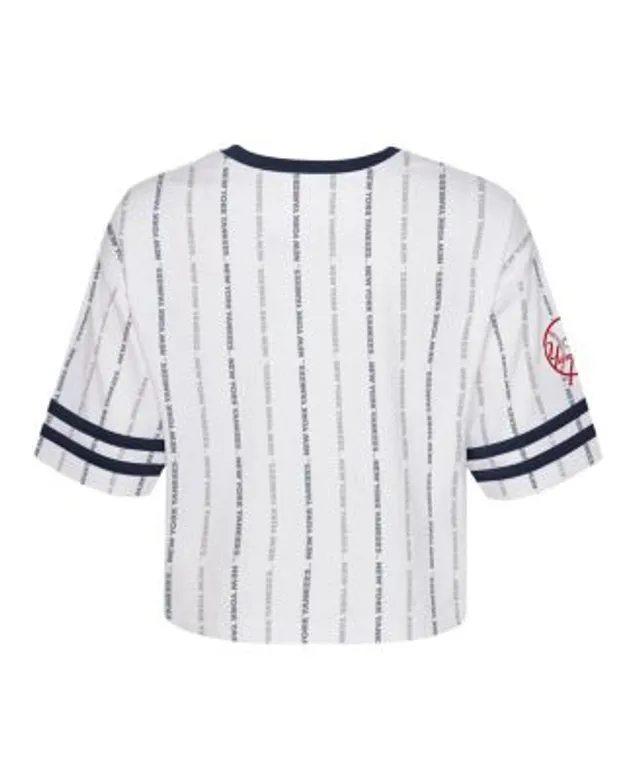 New Era Women's Atlanta Braves Pinstripe V-Neck T-Shirt - Macy's