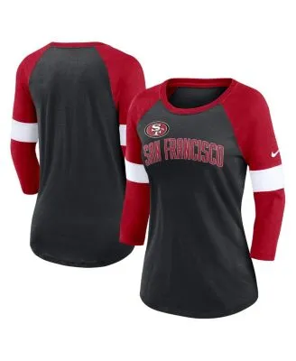 Nike Women's Black San Francisco Giants Pure Pride Boxy Performance Notch  Neck T-shirt