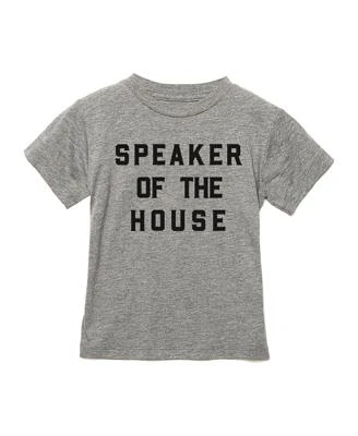 Speaker of the House Short Sleeve Grey Kids T-Shirt - Unisex