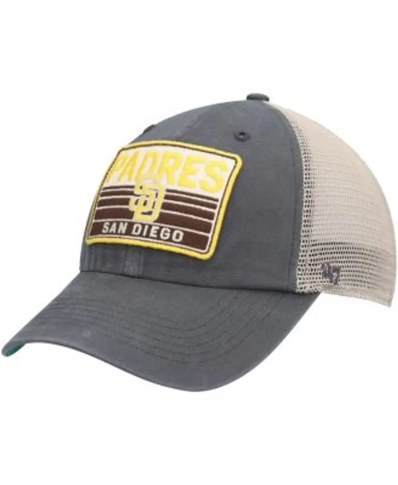 San Diego Padres '47 Backhaul Foam Trucker Snapback Hat - Brown