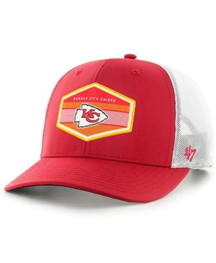 47 Brand Men's Red Kansas City Chiefs Burgess Trucker Adjustable Hat