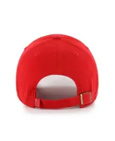 47 Brand Men's Red Los Angeles Angels Area Code City Connect Clean Up  Adjustable Hat