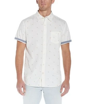 Men's Peached Poplin Short Sleeve Button Down Shirt