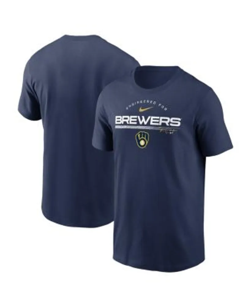 Nike Women's Milwaukee Brewers Navy Team T-Shirt