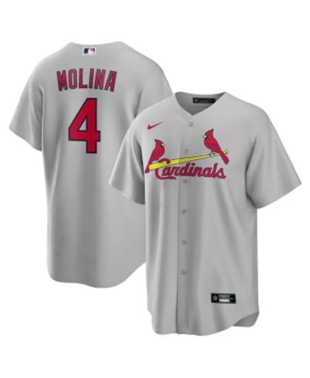 Profile Men's Yadier Molina Cream St. Louis Cardinals Big and Tall Replica  Player Jersey