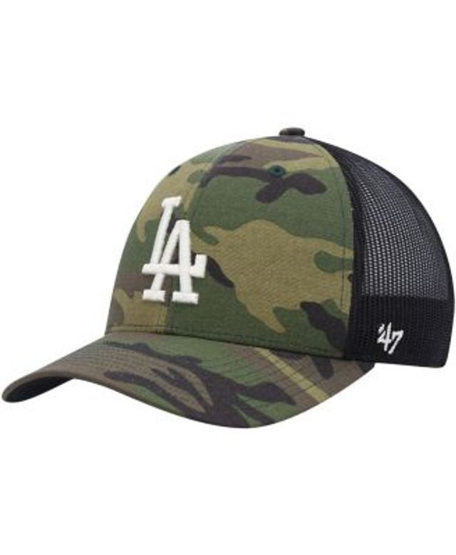 New Era Men's Camo Los Angeles Dodgers Trucker 9FIFTY Snapback Hat