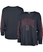47 Brand Women's Navy Boston Red Sox Statement Long Sleeve T-shirt