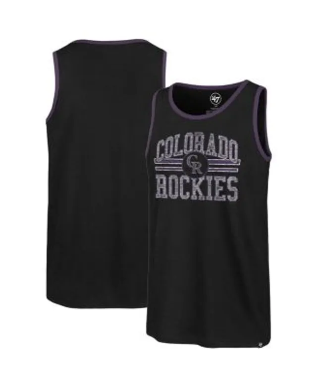 47 Brand Men's Black Colorado Rockies Winger Franklin Tank Top