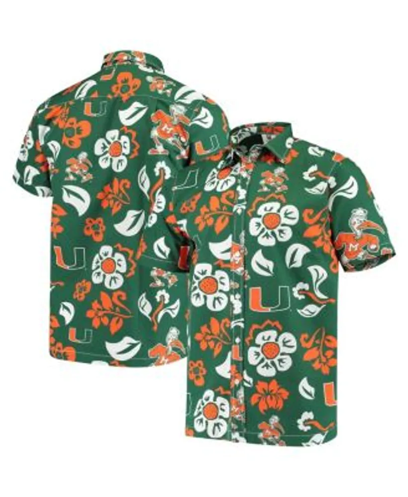 Men's Wes & Willy Orange Syracuse Orange Floral Button-Up Shirt