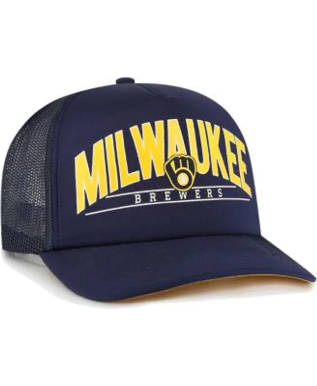 Milwaukee Brewers '47 Spring Training Burgess Trucker Adjustable Hat -  Navy/White