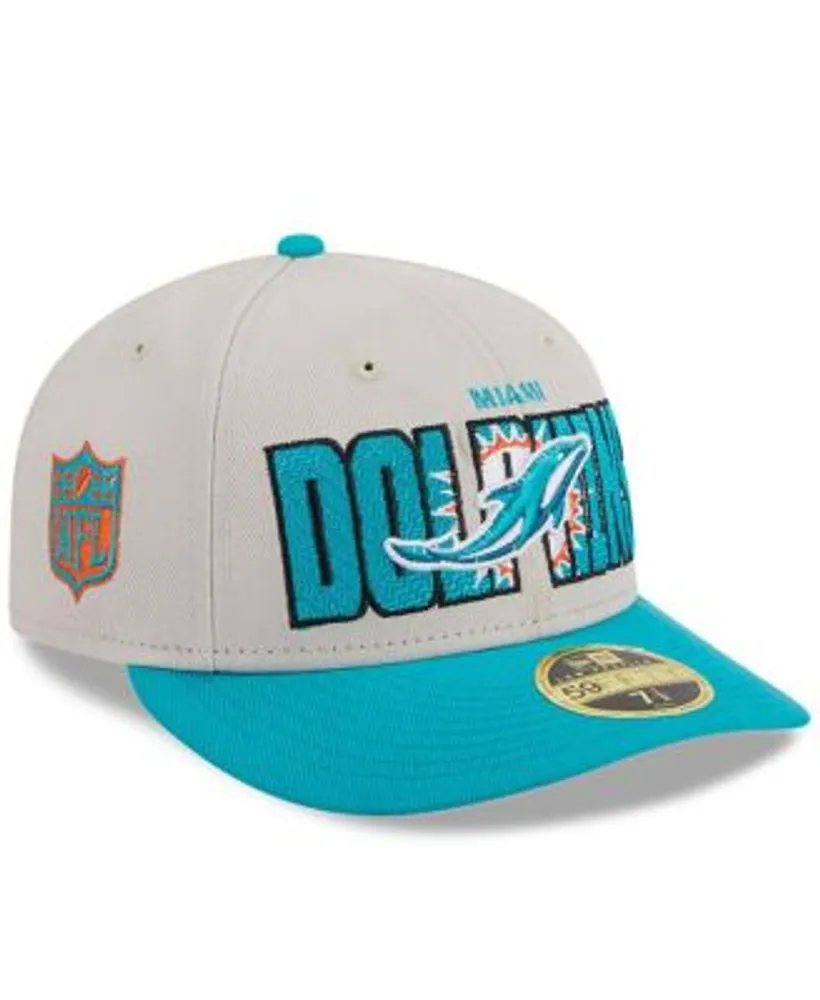 New Era Miami Dolphins Aqua Omaha Throwback Low Profile 59FIFTY Fitted Hat