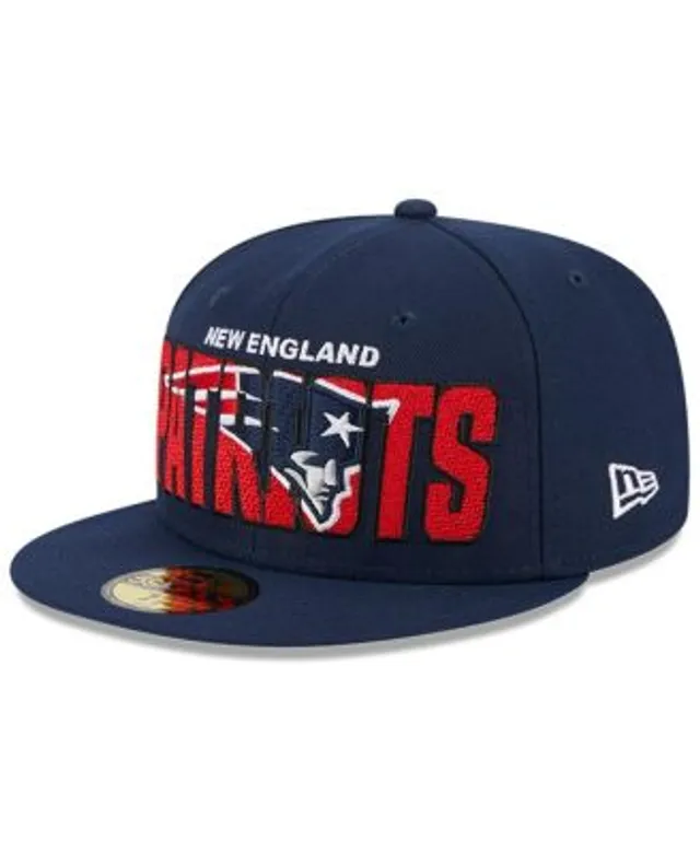 Men's New Era Stone/Navy New England Patriots 2023 NFL Draft Low