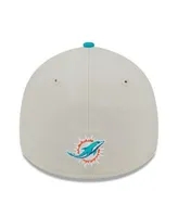 Miami Dolphins New Era Shattered 39THIRTY Flex Hat - Orange/Aqua