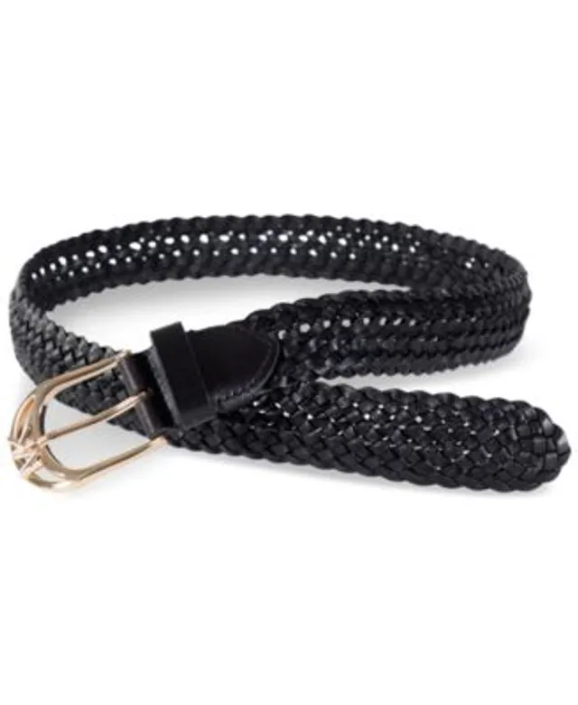 Lauren Ralph Lauren Women's Logo Reversible Pebbled Leather Belt - Macy's