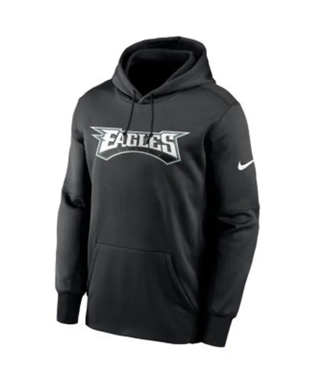 Men's Nike Black Philadelphia Eagles Sideline Athletic Stack Performance  Pullover Hoodie