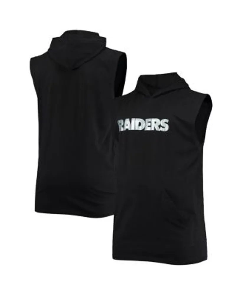 raiders sleeveless hoodie