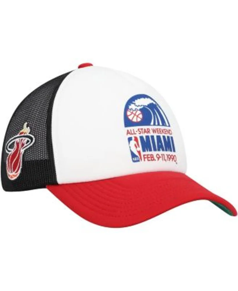 Mitchell & Ness Miami Heat Team Script 2.0 Mens Snapback Hat (Black)