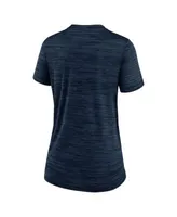 Nike Women's Navy Houston Astros City Connect Velocity Practice Performance  V-Neck T-shirt
