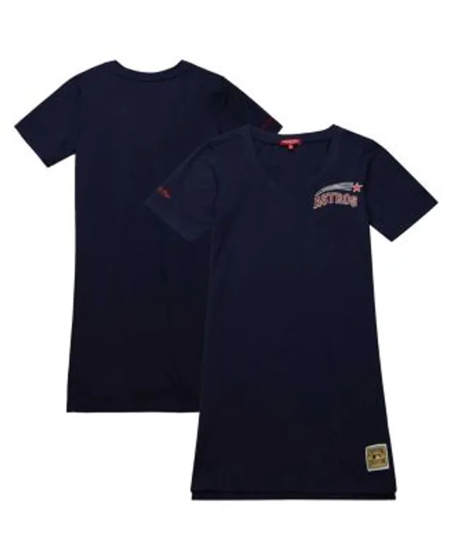 Mitchell & Ness Women's Mitchell & Ness Navy Houston Astros Cooperstown  Collection V-Neck Dress