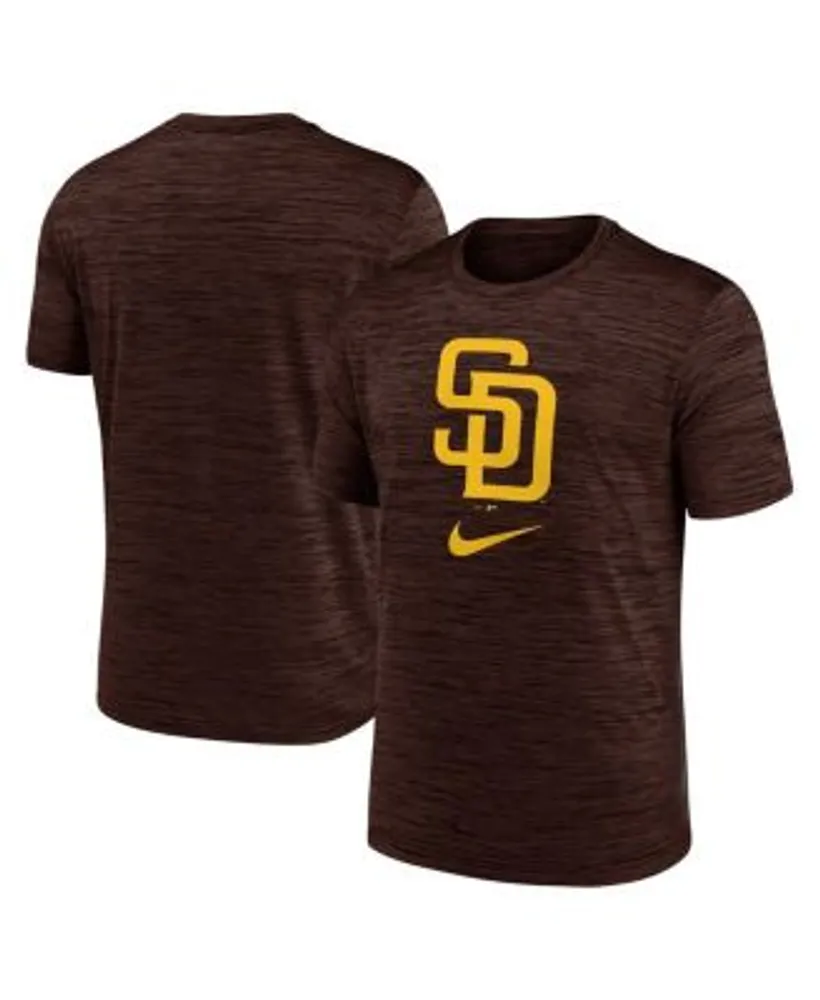 Nike Men's Brown San Diego Padres Logo Velocity Performance T-shirt