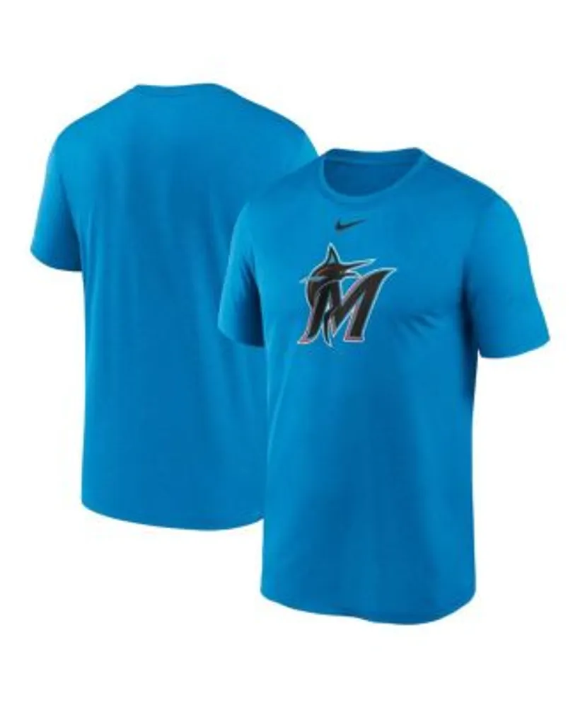 Nike Men's Blue Miami Marlins Big and Tall Logo Legend Performance T-shirt
