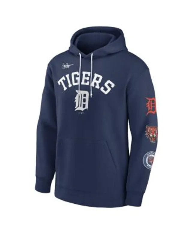 Detroit Tigers Navy Jersey Muscle Sleeveless Pullover Hoodie