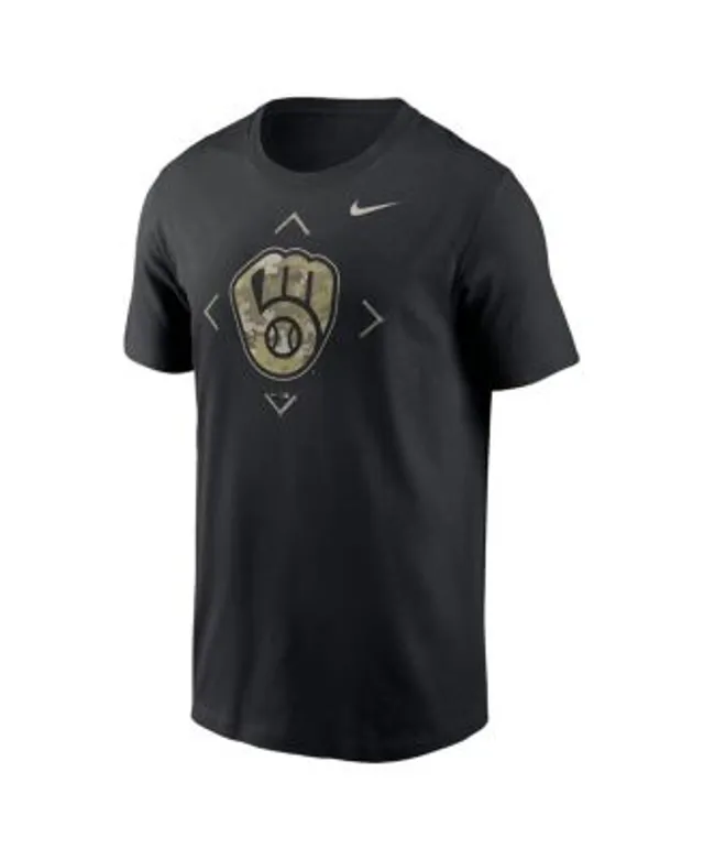 Nike Men's White Milwaukee Brewers Team T-shirt - Macy's