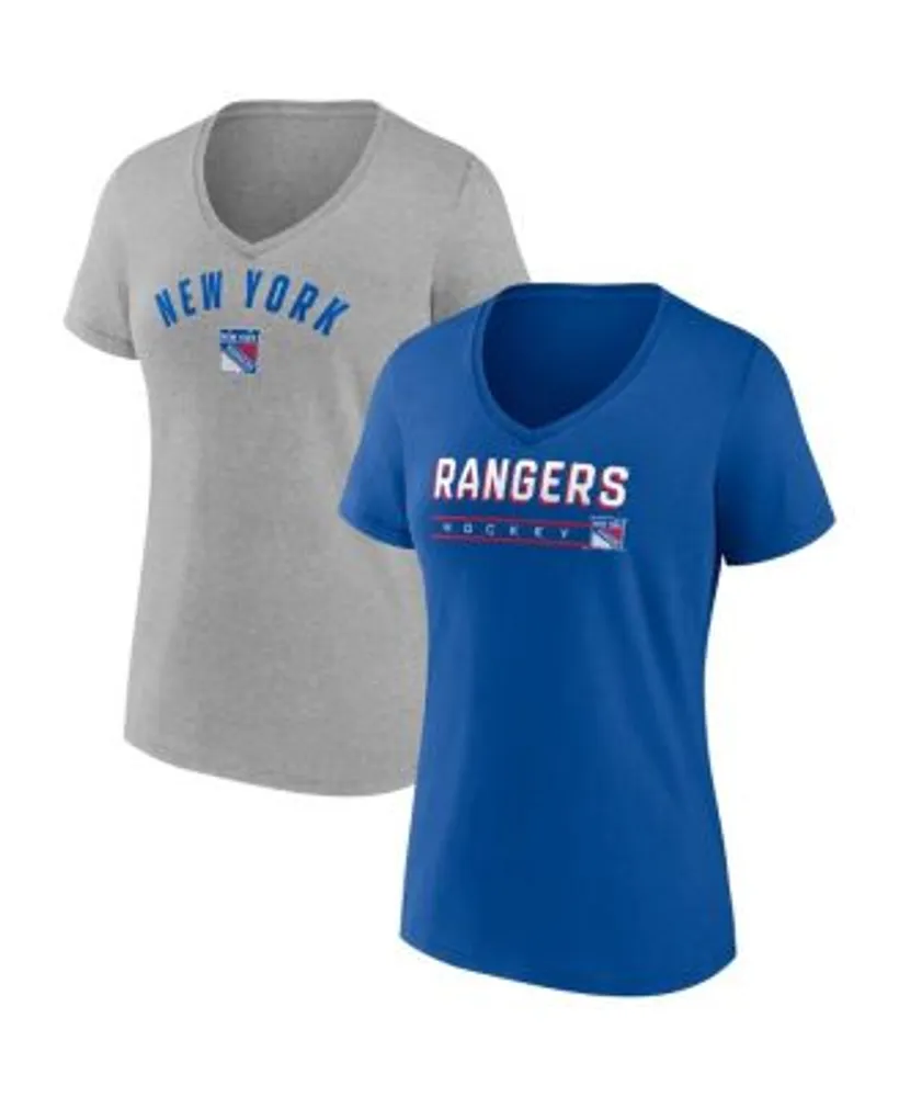 Men's Fanatics Branded Heather Gray/White New York Rangers Team