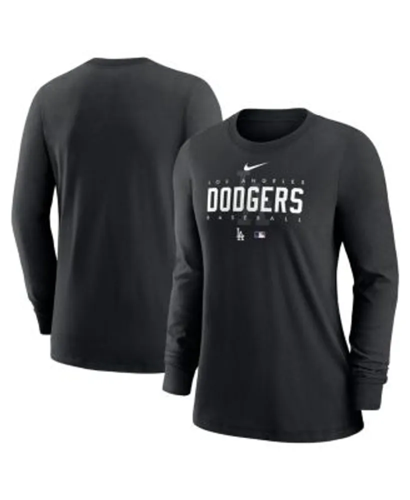 Los Angeles Dodgers Shirt Mens 2XL Blue Long Sleeve MLB Dri Fit Nike
