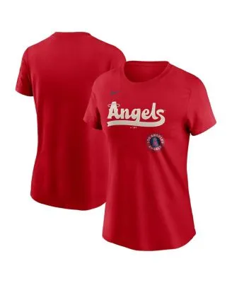 Nike Men's Los Angeles Angels 2022 City Connect Wordmark T-Shirt - Red - L (Large)