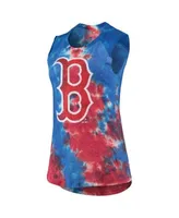 Boston Red Sox Majestic Threads Women's Tie-Dye Tri-Blend Muscle