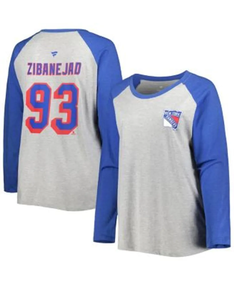 Men's Fanatics Branded Mika Zibanejad Blue New York Rangers