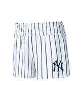 Women's Concepts Sport White Los Angeles Dodgers Reel Pinstripe Tank Top & Shorts Sleep Set Size: Small