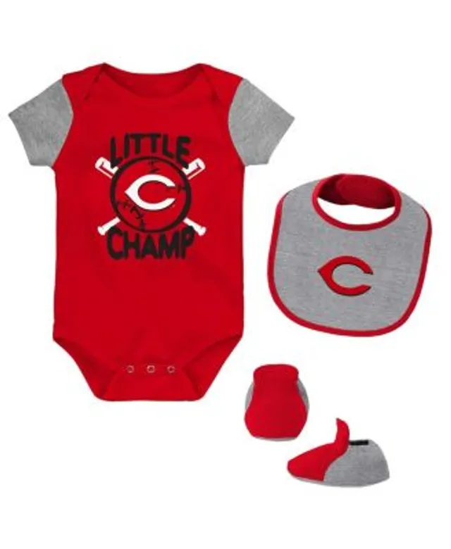 Newborn & Infant Red/Navy St. Louis Cardinals Little Champ Three-Pack  Bodysuit Bib & Booties