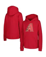 Outerstuff Red Sox Team Primary Logo Fleece Pullover Hoodie - Youth