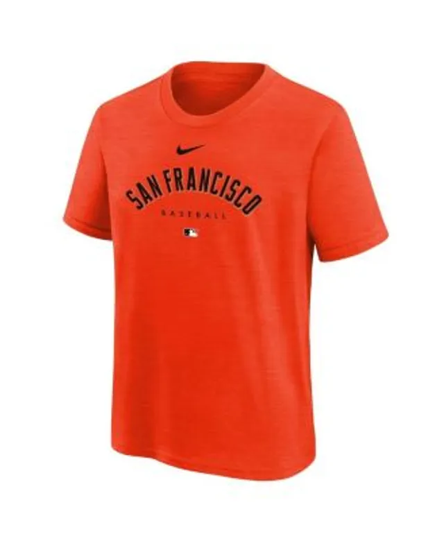 Lids San Francisco Giants Nike Youth Authentic Collection Early Work  Tri-Blend T-Shirt - Orange