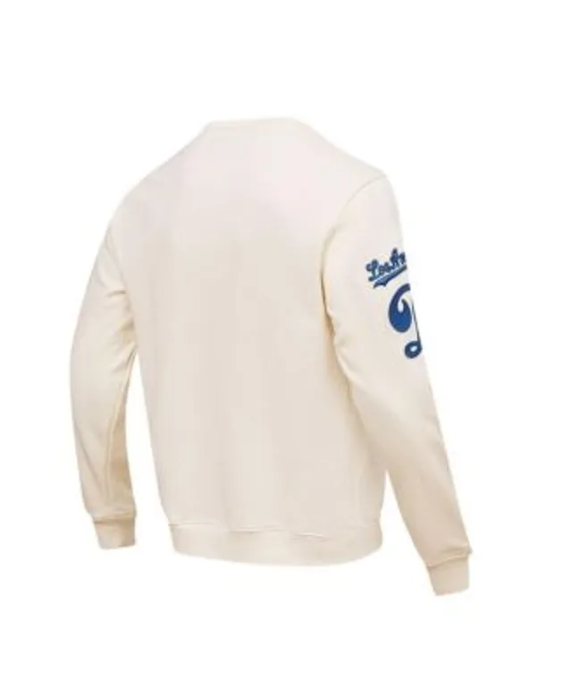 Men's Pro Standard Cream Chicago Cubs Cooperstown Collection Retro Old English Pullover Sweatshirt Size: Medium