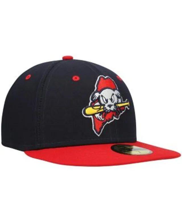 New Era Red Louisville Bats Authentic Collection Team Home 59FIFTY Fitted Hat