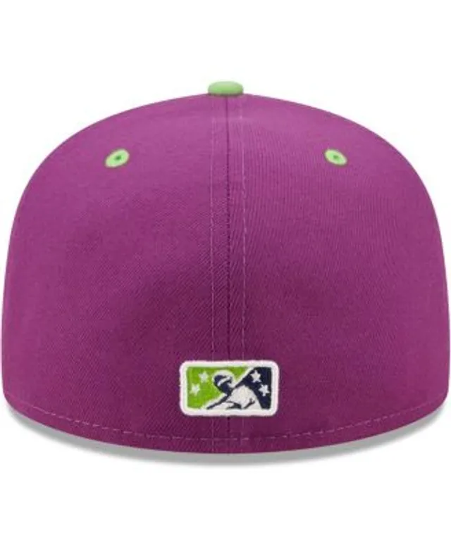 New Era Men's New Era Green/Purple Caballos de Stockton Copa De La  Diversion 59FIFTY Fitted Hat