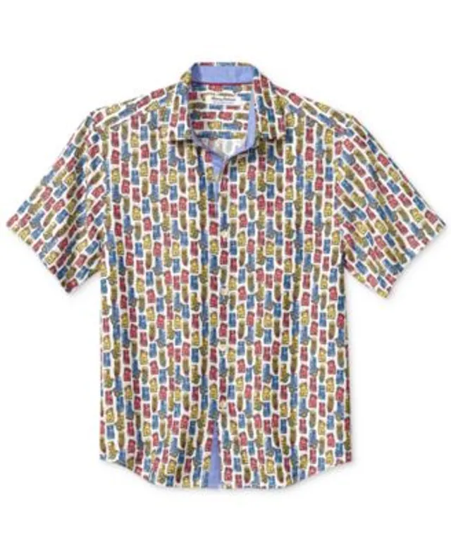 Men's Tommy Bahama Navy Chicago Bears Coconut Point Playa Floral IslandZone  Button-Up Shirt