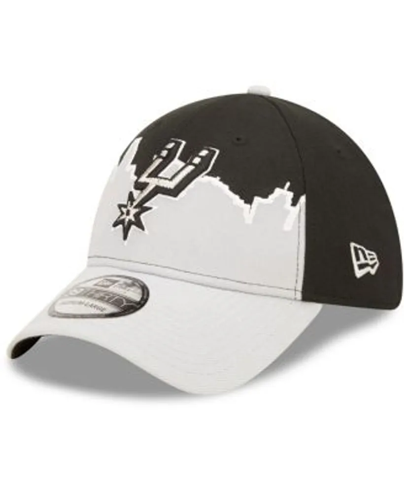 New Era Men's Silver, Black San Antonio Spurs 2022 Tip-Off 39THIRTY Flex Hat